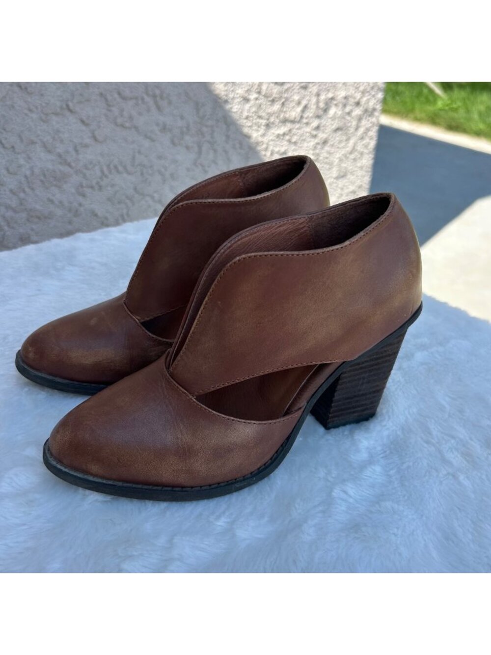 Jeffrey Campbell X Free People Boho Western Bootie Brown Leather Boot - 6.5